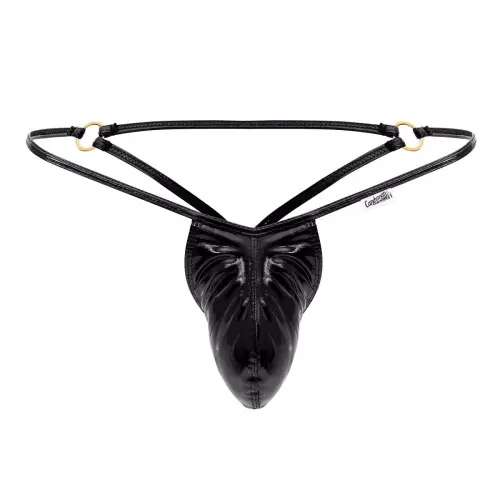 String Wet-Look Benten Schwarz – 4/8