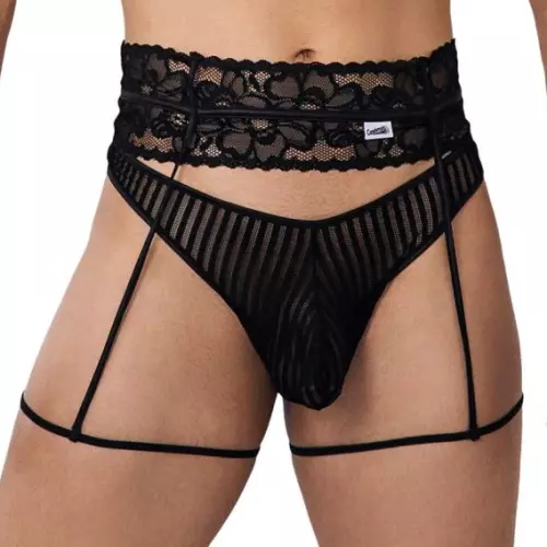 Strumpfhalter String Toreth Schwarz – 1/7