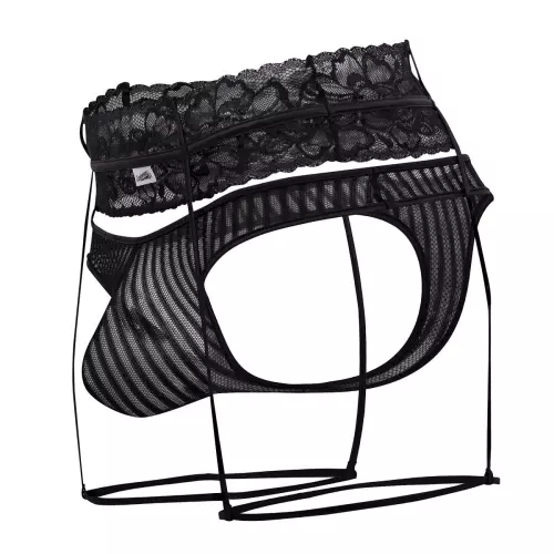 Strumpfhalter String Toreth Schwarz – 5/7
