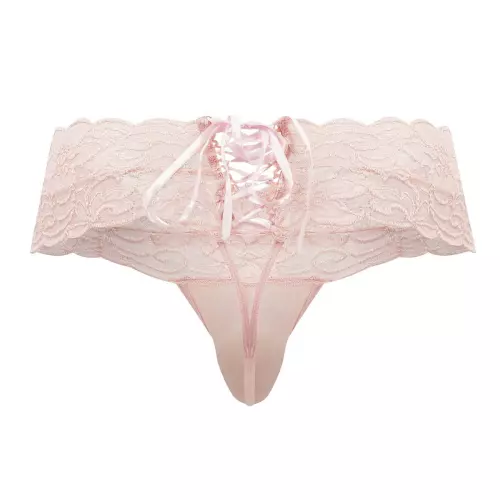 String Spitze mit Schnüren UZZA Rose – 6/11