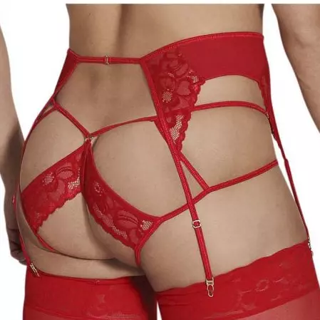 Strumpfhalter Jockstrap Pinga Rot – 2/6