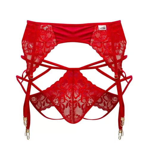 Strumpfhalter Jockstrap Pinga Rot – 4/6