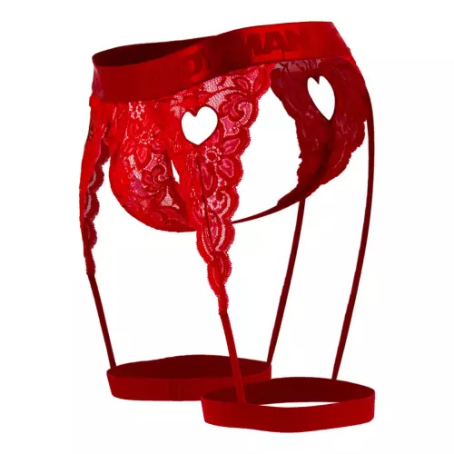 String Strumpfhalter Spitze Peitho Rot – 5/6