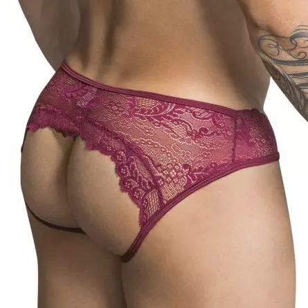 Jockstrap Spitze Xochi Bordeaux – 2/8