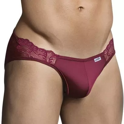 Jockstrap Spitze Xochi Bordeaux – 3/8