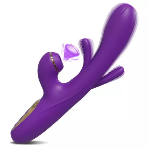 Vibro Rabbit Clitsuck 13 x 3,6cm Violett – 1/3