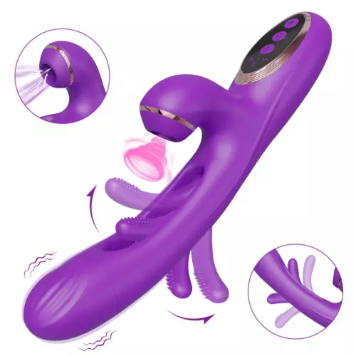 Vibro Rabbit Clitsuck 13 x 3,6cm Violett – 2/3