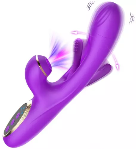 Vibro Rabbit Clitsuck 13 x 3,6cm Violett – 3/3