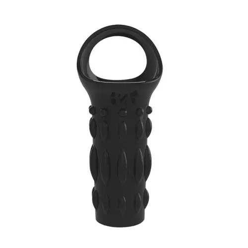 Etui für Penis Strukturiert Schwarz 8 x 3.8cm – 4/5