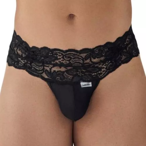 String Spitze mit Schnürung Uzza Schwarz – 1/6