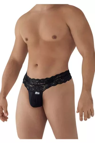 String Spitze mit Schnürung Uzza Schwarz – 3/6