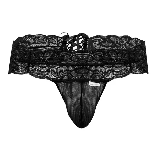 String Spitze mit Schnürung Uzza Schwarz – 4/6