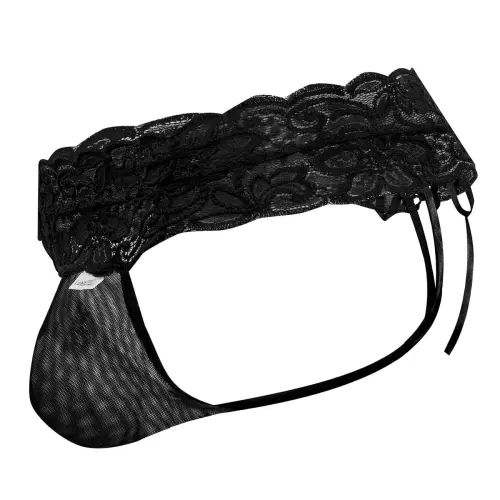 String Spitze mit Schnürung Uzza Schwarz – 5/6