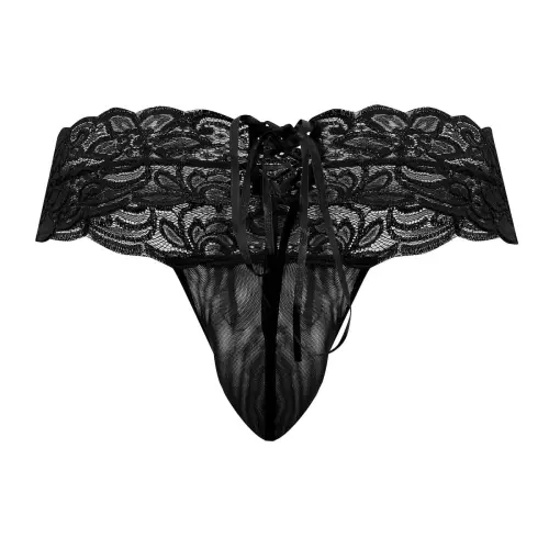 String Spitze mit Schnürung Uzza Schwarz – 6/6