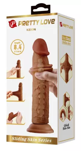 Dildo Keon 18 x 4cm Braun – 2/5