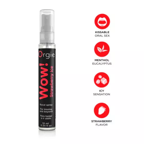 Spray für Fellatio Wow Gefrorene Erdbeere 10ml – 3/3