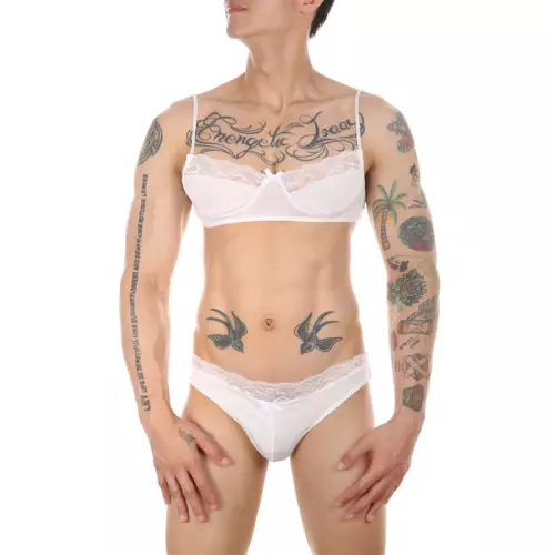 Ensemble Slip und BH Tarmina Weiß – 1/2