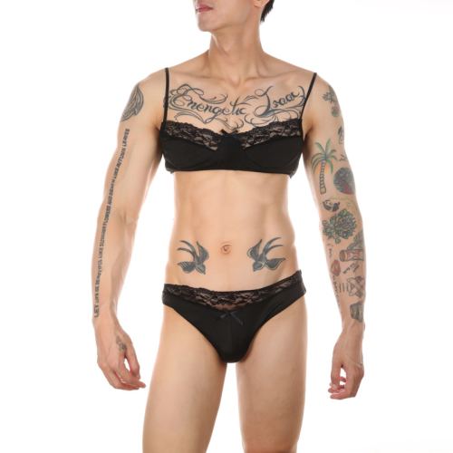 Ensemble Slip et Bra Tarmina Noir