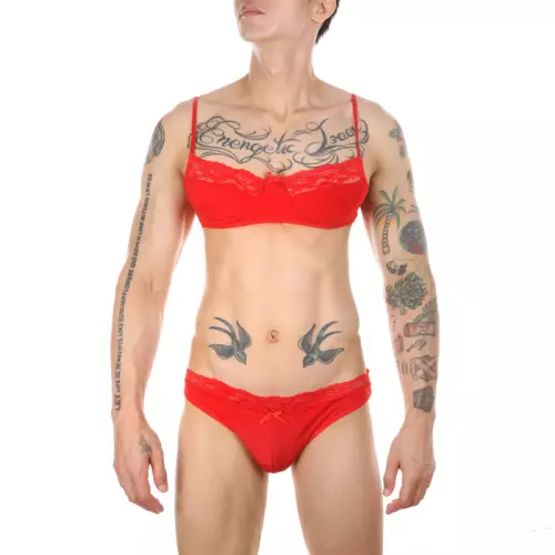 Ensemble Slip und BH Tarmina Rot – 1/2