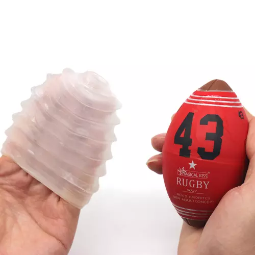 Masturbator Ei Rugby Ball Wavy – 2/2
