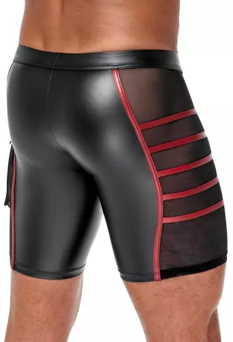 Short mit Reißverschluss Ormeto Schwarz-Rot – 5/8