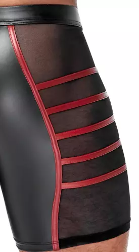 Short mit Reißverschluss Ormeto Schwarz-Rot – 8/8
