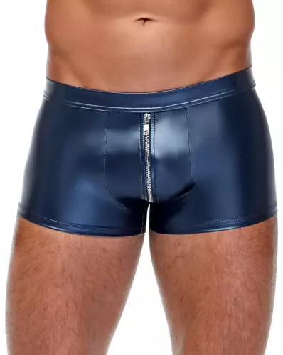 Boxer mit Reißverschluss Andio Metallisch Blau – 1/6