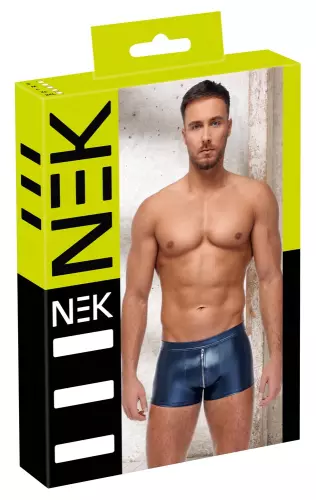 Boxer mit Reißverschluss Andio Metallisch Blau – 3/6