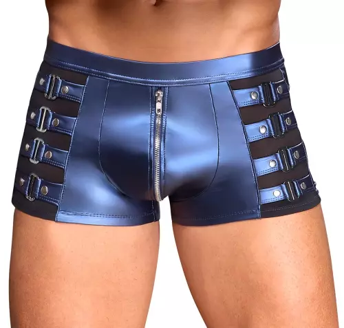 Boxer mit Reißverschluss Eclino Metallisch Blau – 1/8