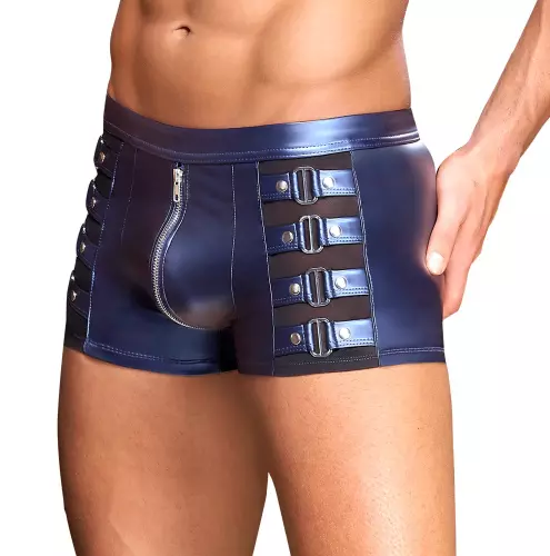 Boxer mit Reißverschluss Eclino Metallisch Blau – 4/8
