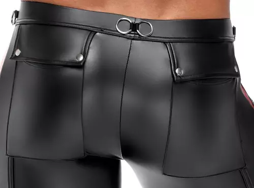 Hose ORMETO Schwarz-Rot – 7/8