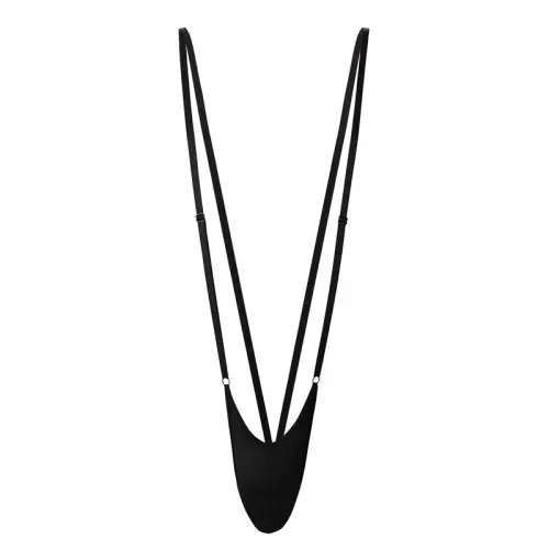 String mit verstellbaren Riemen STRANY Schwarz – 3/3
