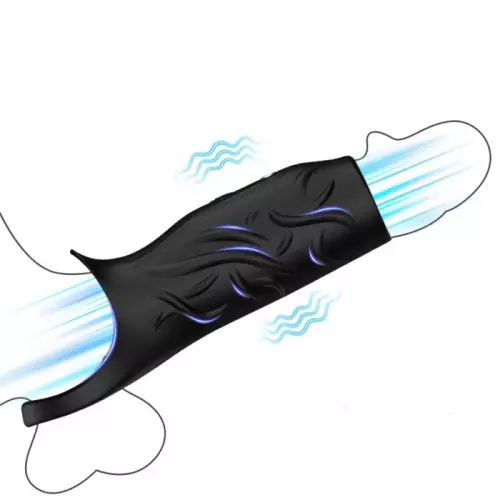 Vibrierende Manschette Extivibe 9 x 4,5 cm Schwarz – 4/4