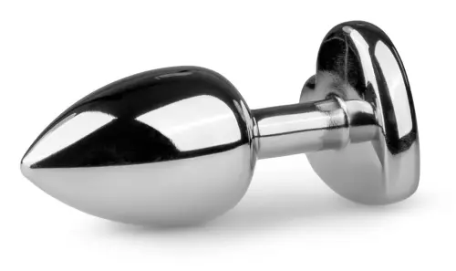 Silber Schmuck-Butt-Plug Herzform - SMALL 6.3 x 2.6 cm – 4/5