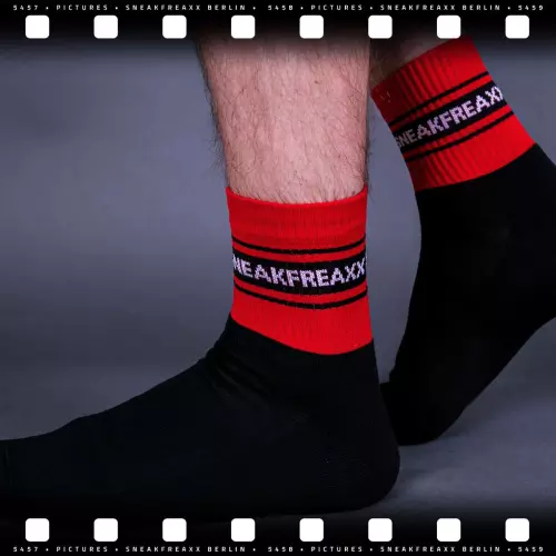 Socken Black Red Short Schwarz-Rot – 3/7