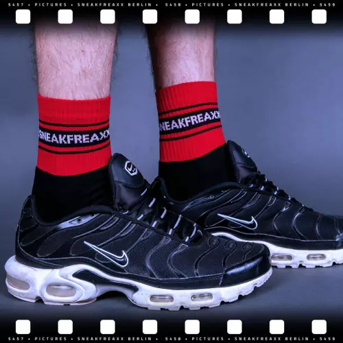 Socken Black Red Short Schwarz-Rot – 5/7