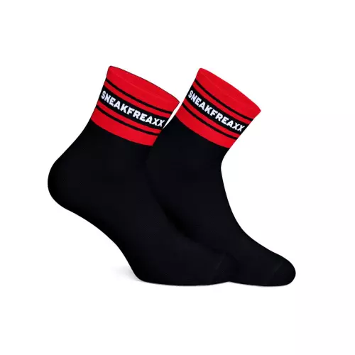 Socken Black Red Short Schwarz-Rot – 7/7