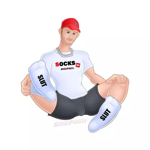 Socken Sneak Slut Weiß-Schwarz – 2/2