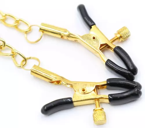 Klammern für Brustwarzen und intime Zonen NIPPLE QUATTUOR Gold – 2/4