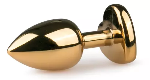 Analplug Schmuckstein Gold Herz - Small 6.3 x 2.6 cm – 5/5