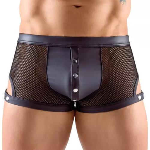 Boxer mit Druckknöpfen Tudeo Schwarz – 1/8
