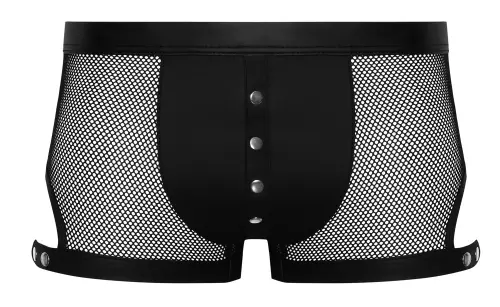 Boxer mit Druckknöpfen Tudeo Schwarz – 7/8