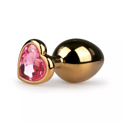 Schmuck-Plug Gold in Herzform - Medium 7,1 x 3,2 cm – 3/5