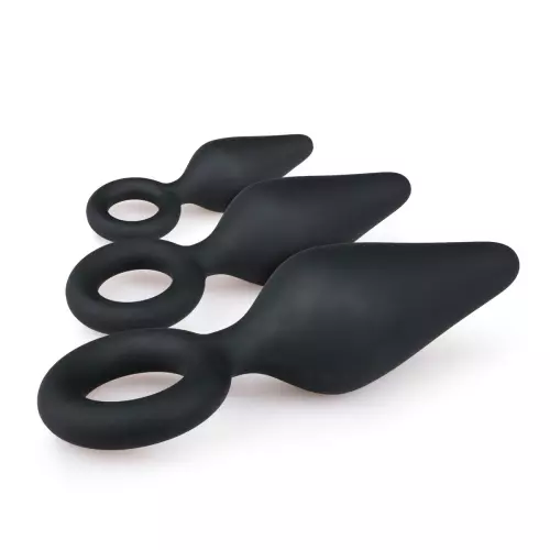 Set van 3 Pointy plugs 10 x 4.5 cm Zwart – 4/10