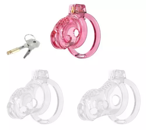 Keuschheitskäfig Lock Hole S 6 x 3.6 cm Rosa – 1/2