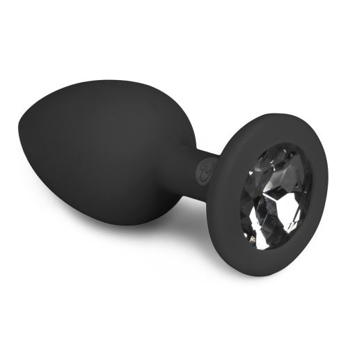 Schmuck-Plug Diamond schwarz 6 x 2,7 cm