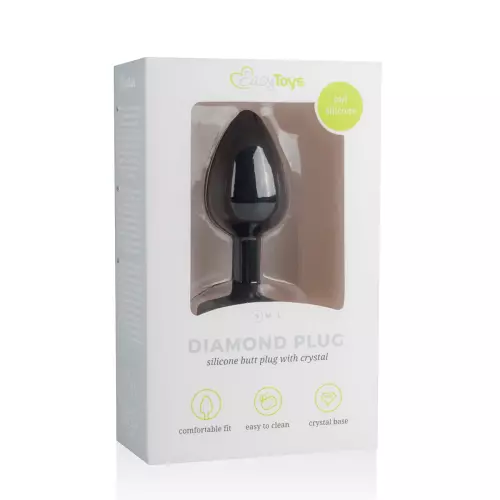 Schmuck-Plug Diamond schwarz 6 x 2,7 cm – 2/4