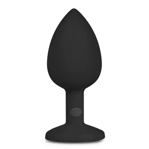 Schmuck-Plug Diamond schwarz 6 x 2,7 cm – 3/4