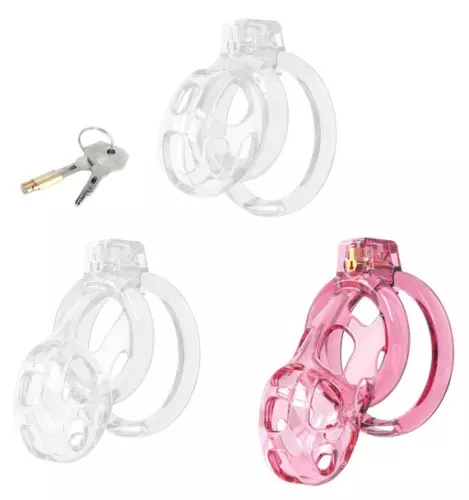 Keuschheitskäfig Lock Cobra L 8.5 x 4 cm Rosa – 1/2