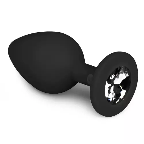 Schmuck-Plug Diamond schwarz 7 x 3,3 cm – 1/9
